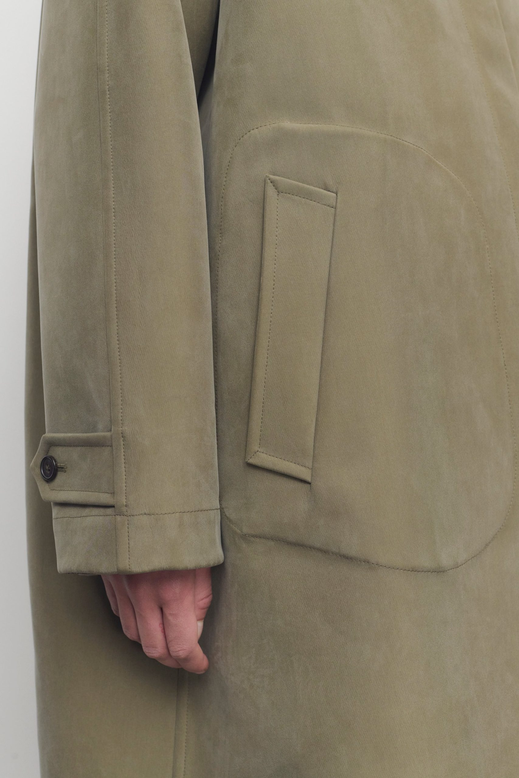 Palomar Coat in Virgin Wool and Silk - Image 9