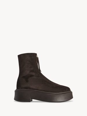 Zipped Boot I in Suede