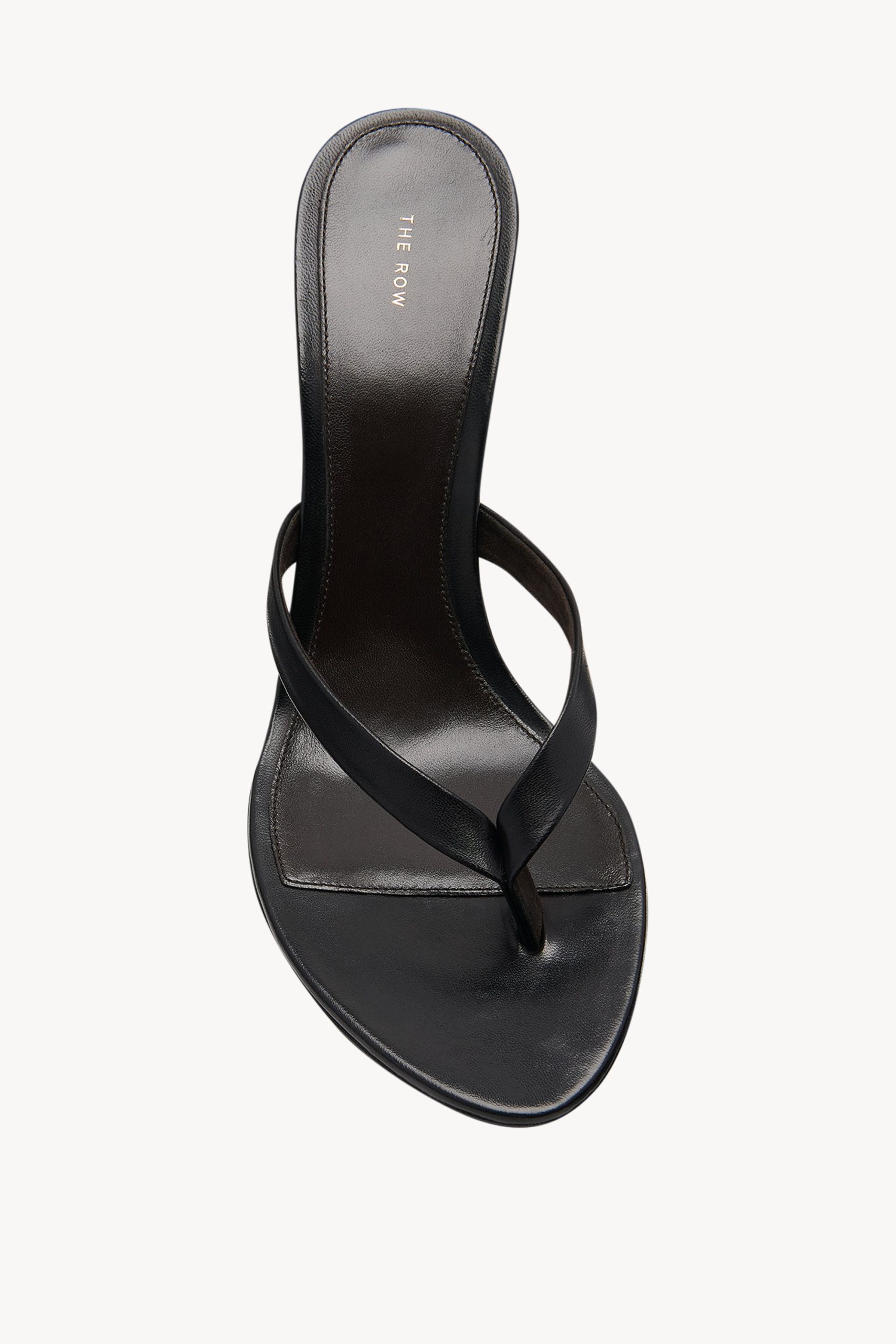 Sacha Heel Thong Sandal in Leather - Image 3