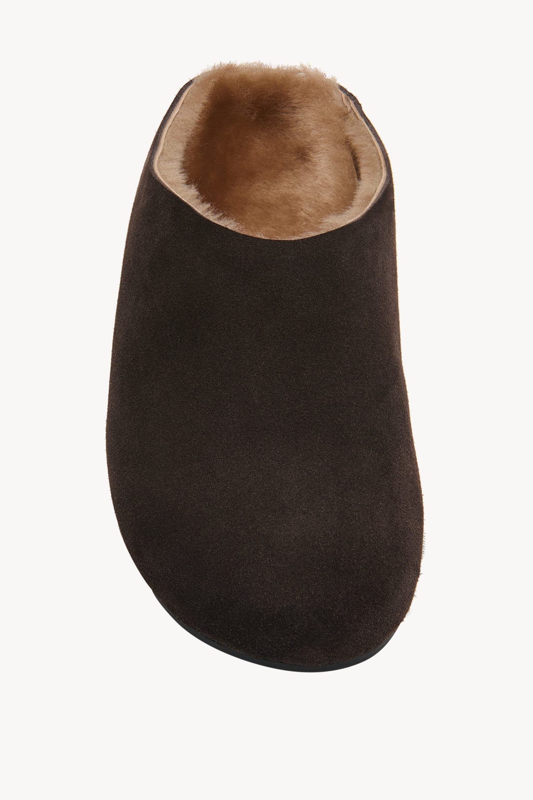 Hudson Slide in Suede and Shearling - Image 3