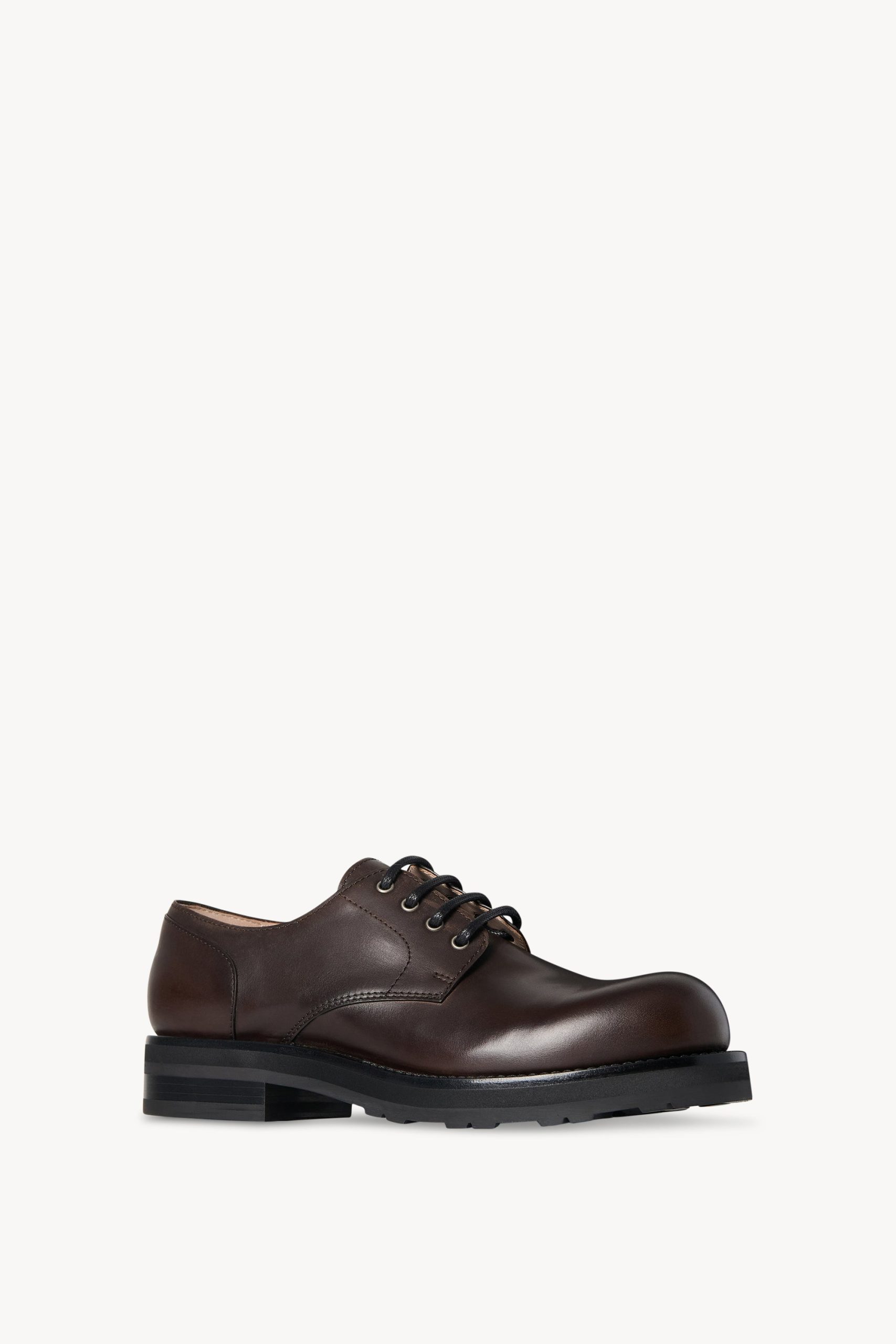 Derby Lug Sole Shoe in Leather - Image 2