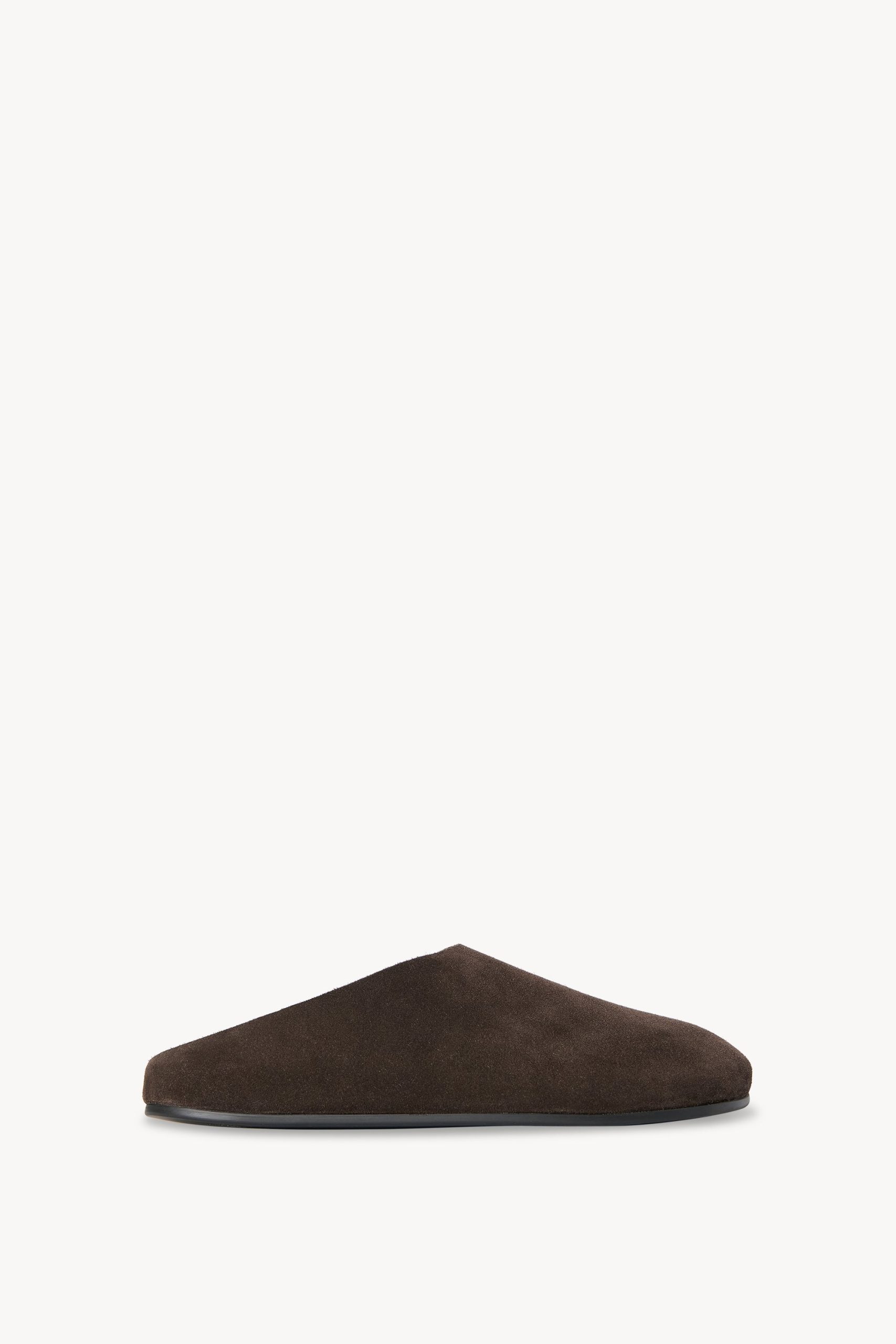 Hudson Slide in Suede and Shearling