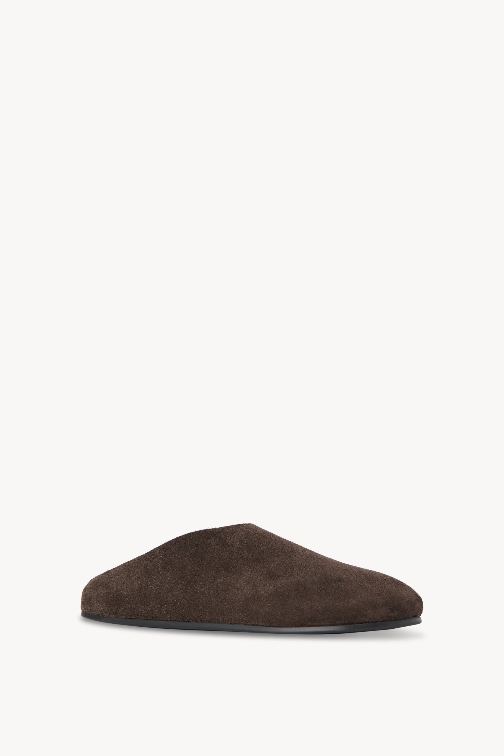 Hudson Slide in Suede and Shearling - Image 2