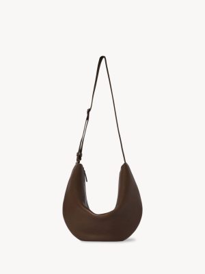 Crossbody Crescent Bag in Leather